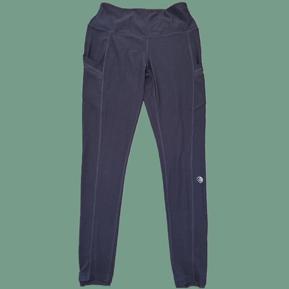 Navy blue polyester leggings size small - Picture 1 of 7